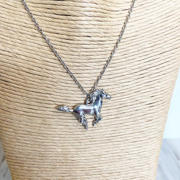Jewelry - ❌SOLD❌ Women's Silver Running Horse Necklace
